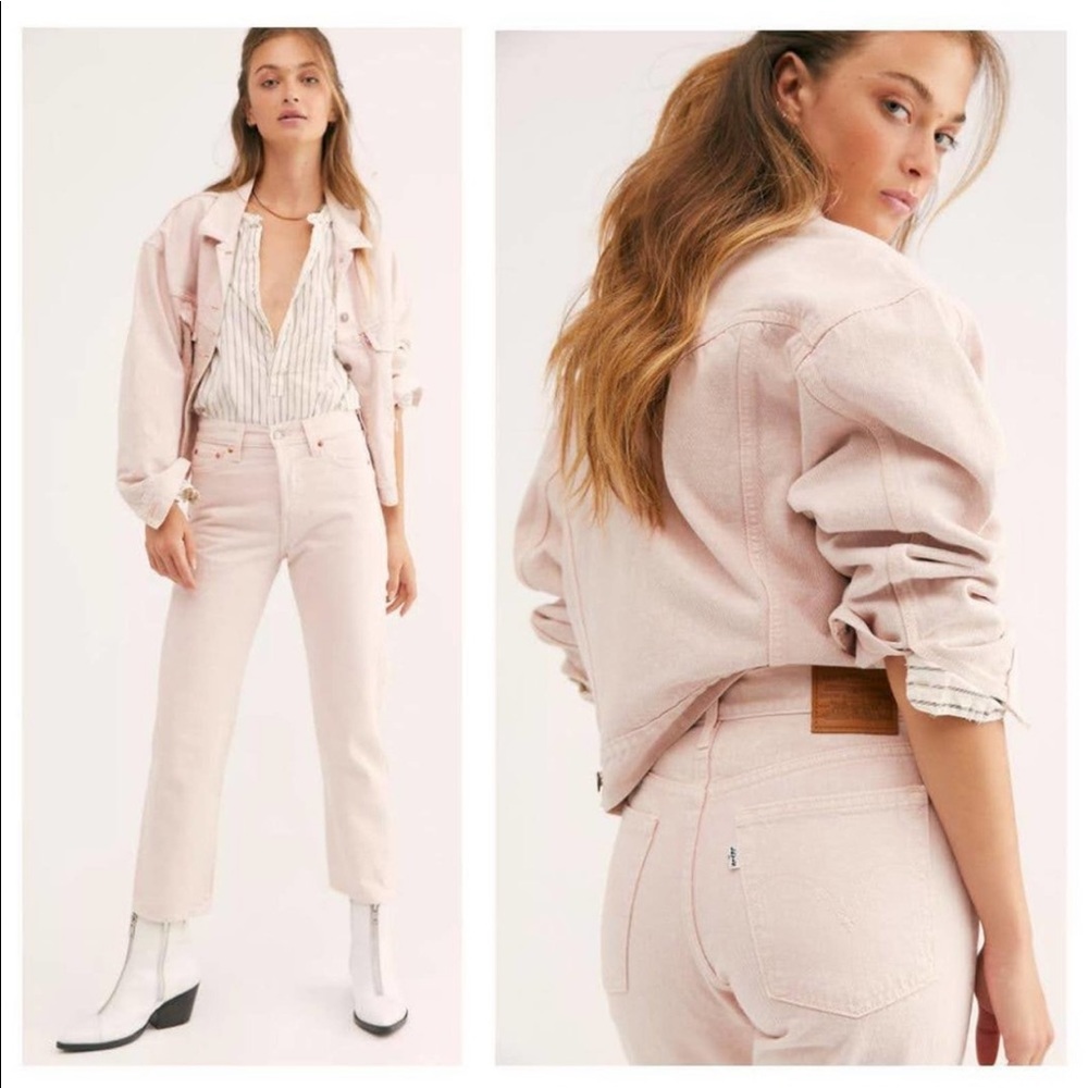 NWT Levi’s Wedgie Straight Jeans Slacker Pink - 33x26